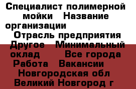 Специалист полимерной мойки › Название организации ­ Fast and Shine › Отрасль предприятия ­ Другое › Минимальный оклад ­ 1 - Все города Работа » Вакансии   . Новгородская обл.,Великий Новгород г.